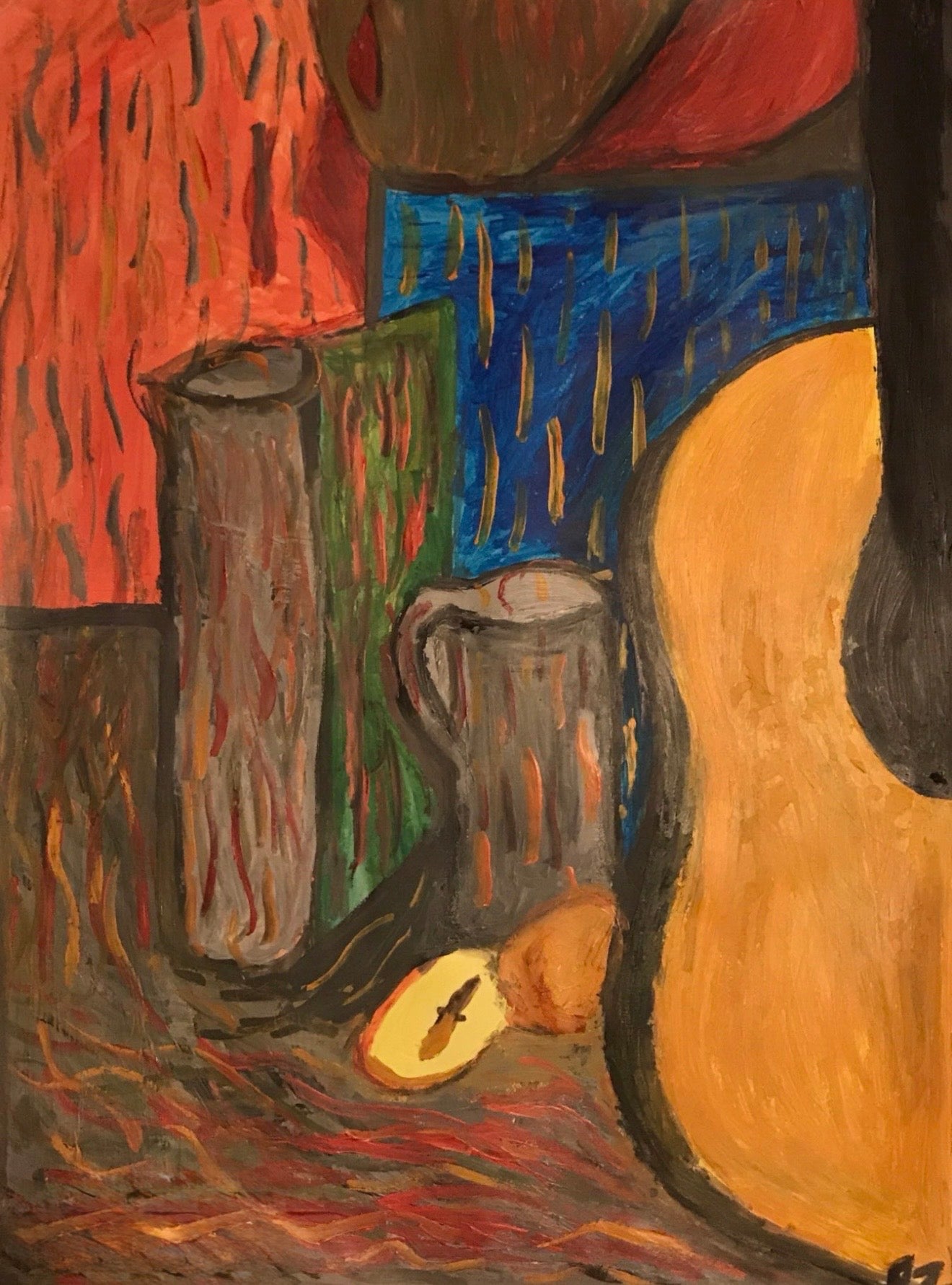Hand-painted study.